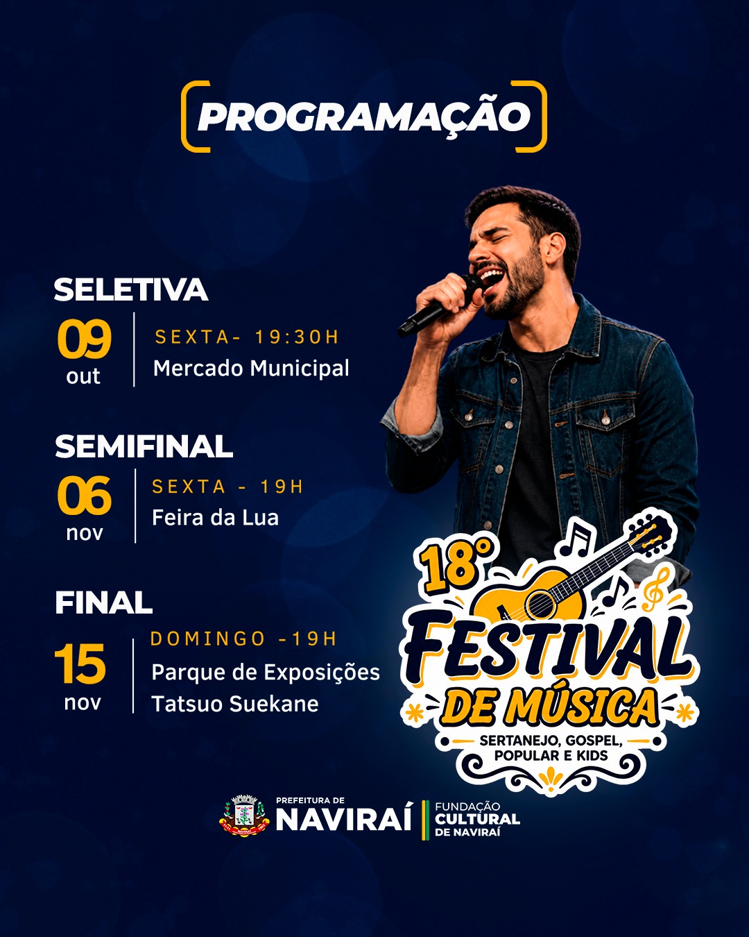Programação Festival de Musica 2026